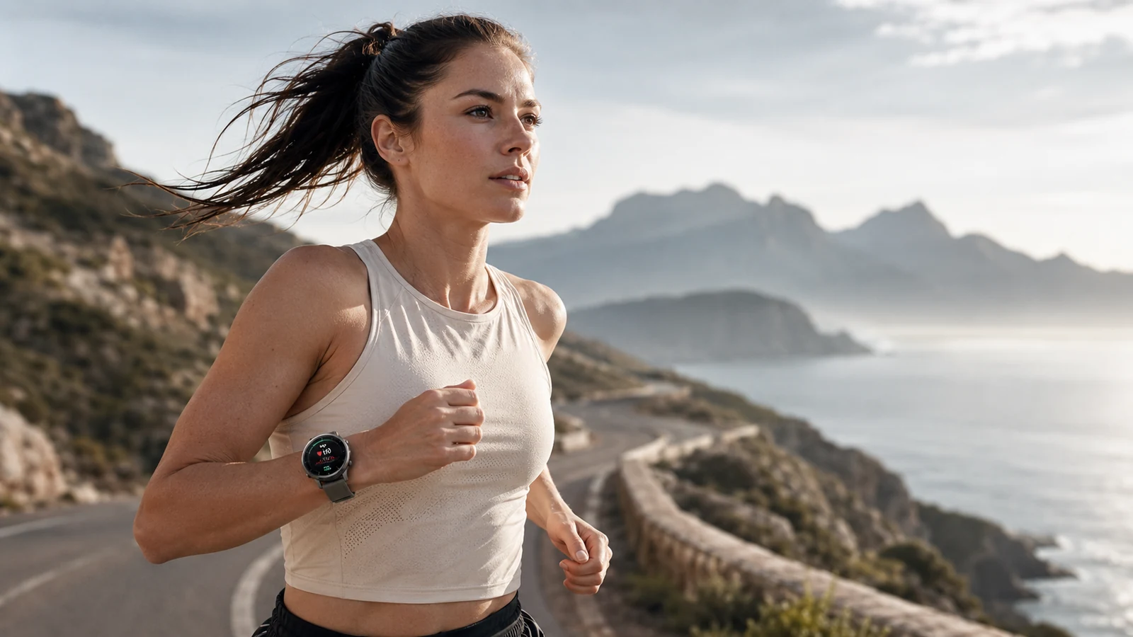 Illustration running montre cardio sans ceinture